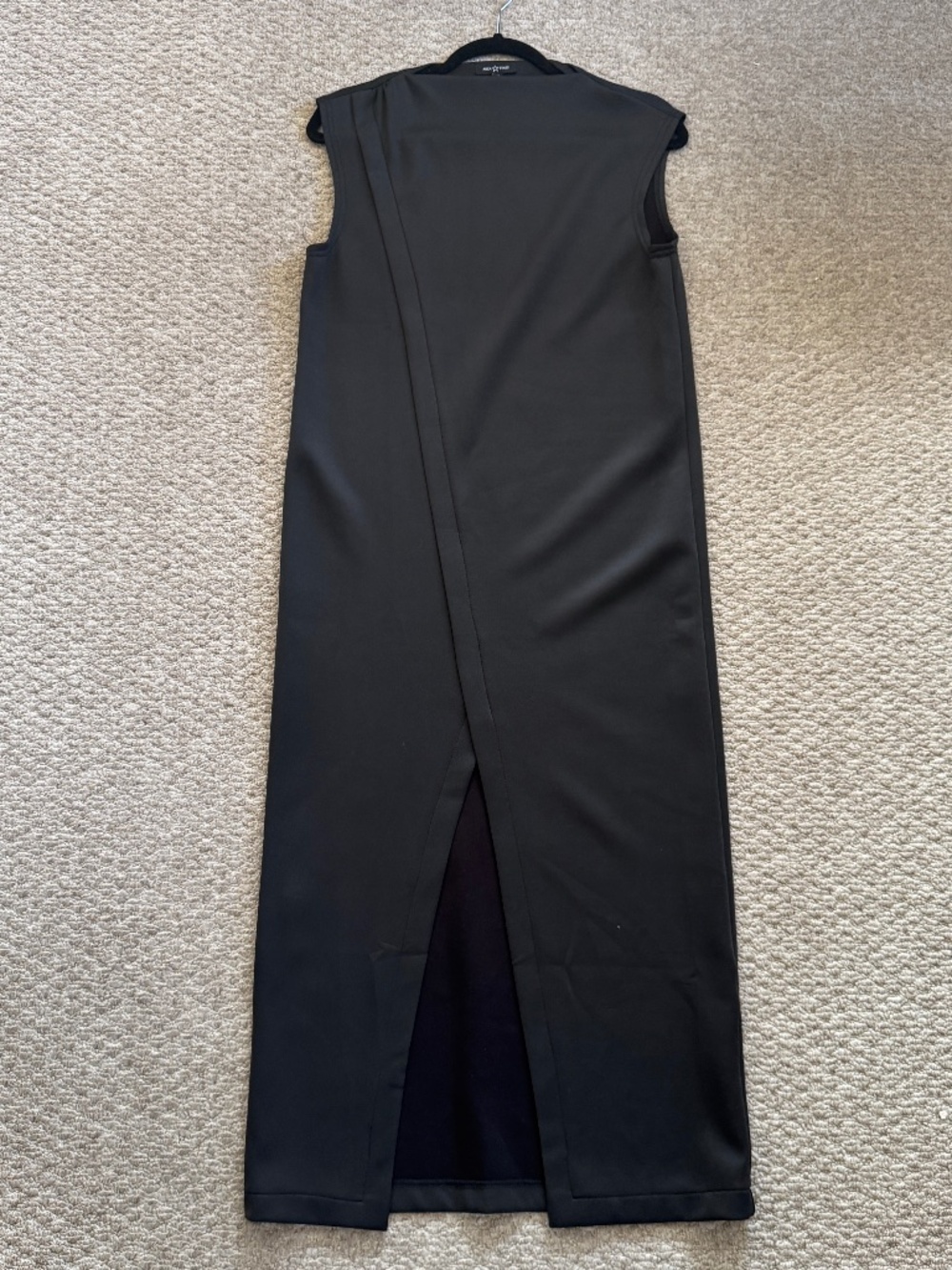 Area Star Harlan Dress w Front Slit Black Dress - XS